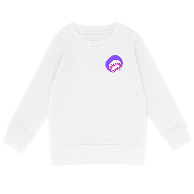 🦄 UNICORNY LOVE 🦄 💜 Sweat léger Enfant.Ado 100% écologique 4 coloris - Image