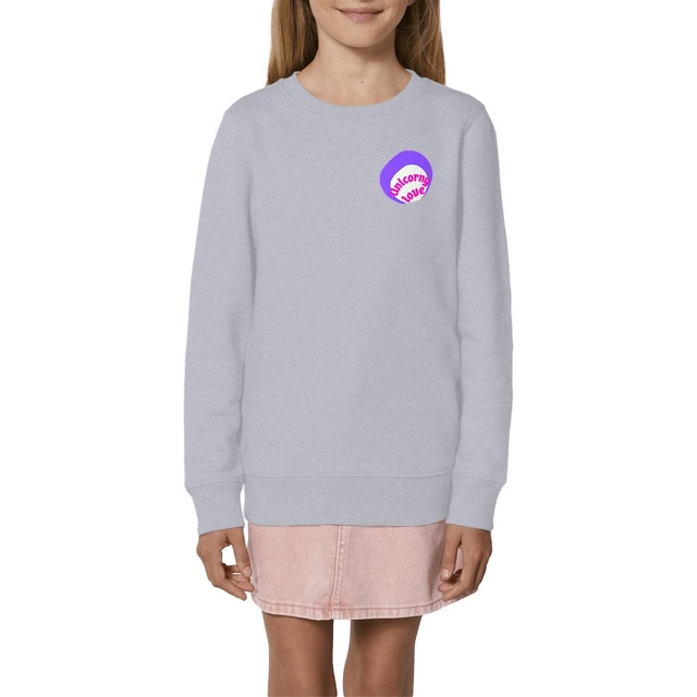 🦄 UNICORNY LOVE 🦄 💜 Sweat léger Enfant.Ado 100% écologique 4 coloris