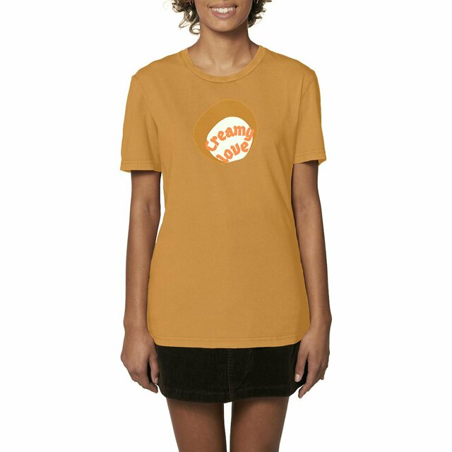 🥞 CREAMY LOVE 🥞 🧡 T-shirt vintage 100% coton biologique 4 coloris