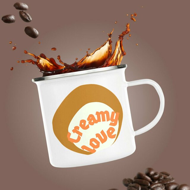 🥞 CREAMY LOVE 🥞 🧡 Mug métal