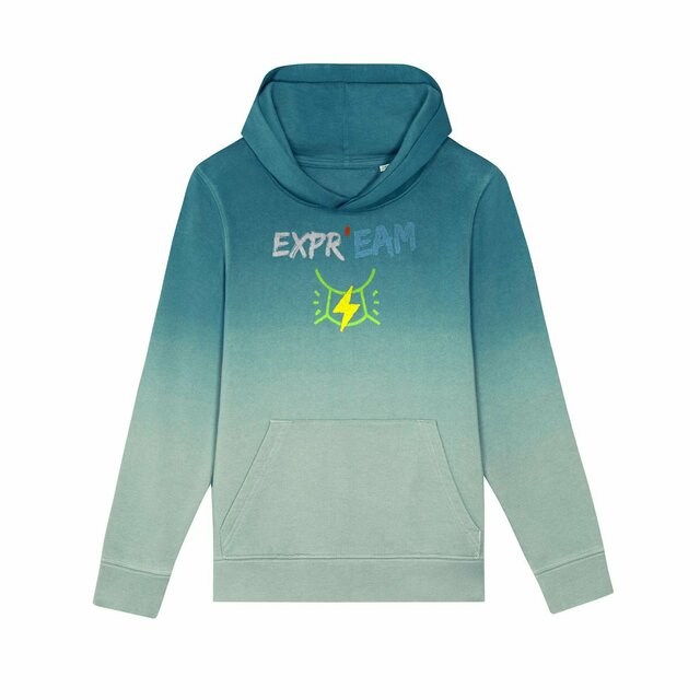 Sweat à capuche Enfant & ado 100% coton biologique Dip Dye - Image