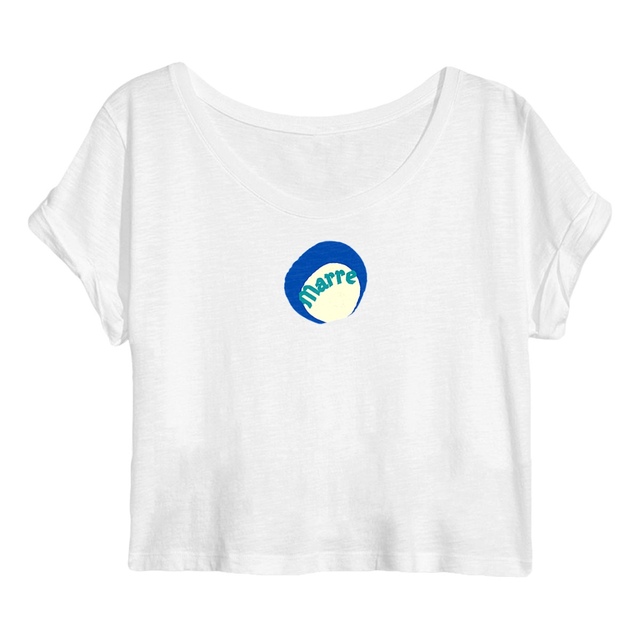 MARRE ! 🌊 CAPSULE OCEAN 🌊 T-shirt crop top 100% coton biologique 3 coloris - Image