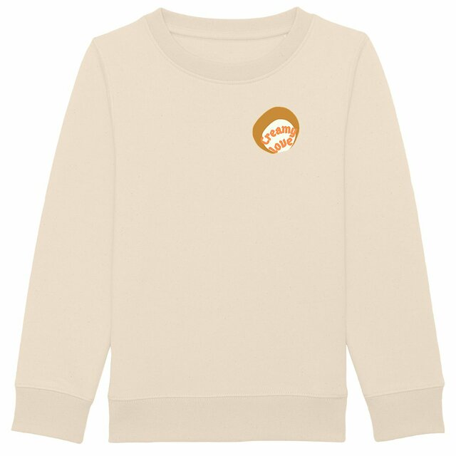 🥞 CREAMY LOVE 🥞 🧡 Sweat épais Enfant.Ado écologique 3 coloris - Image