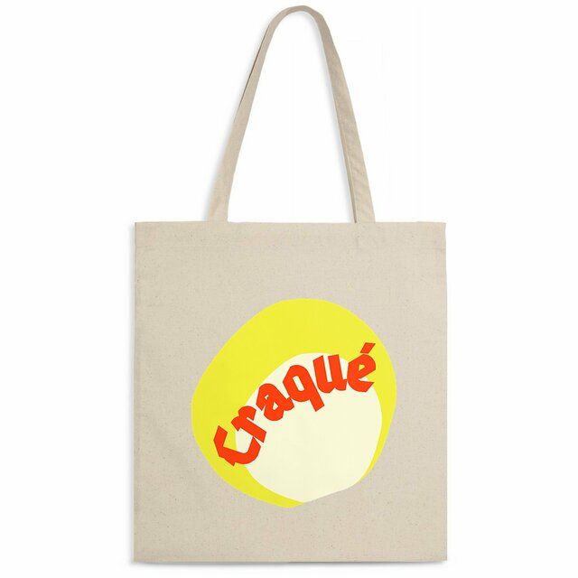 CRAQUE 🔥 CAPSULE PUNCHY 🔥 Tote bag léger 100% coton biologique avec anses - Image