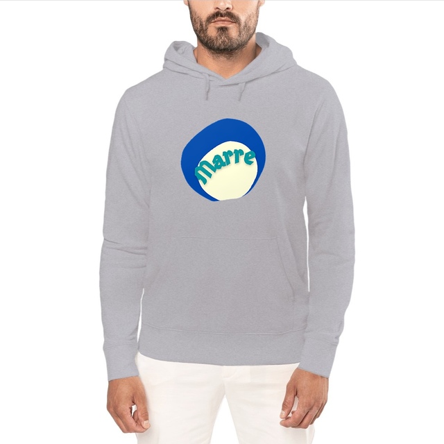 Marre Blue stamp hoodie Drummer unisexe poche centrale