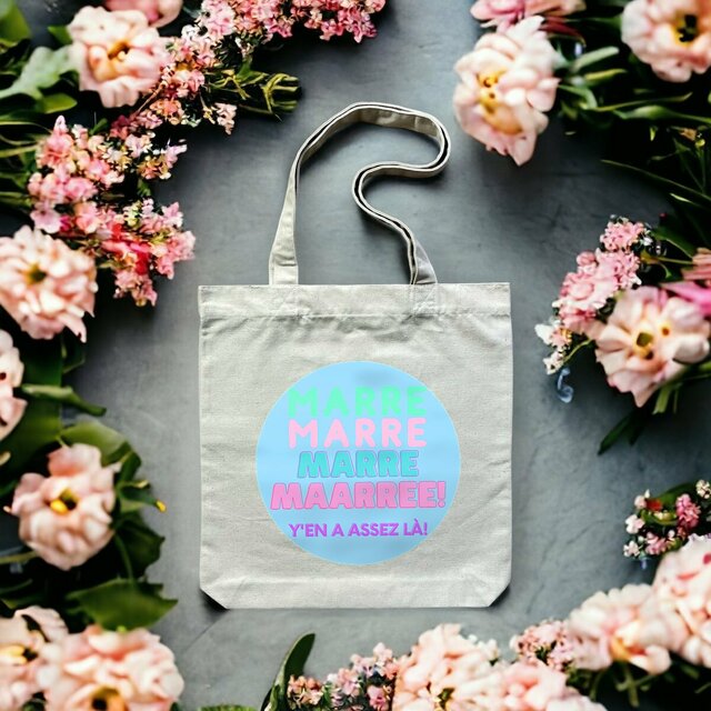 MARRE 🍬 MACARON SWEETY 🍬 Totebag épais 100% recyclé 2 coloris