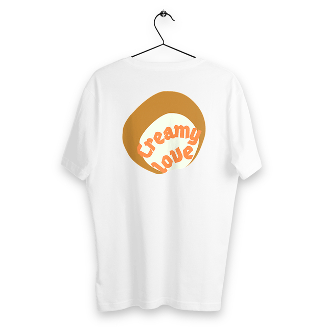 🥞 CREAMY LOVE (dos) 🥞 🧡 T-shirt classique 100% coton en conversion biologique 5 coloris - Image