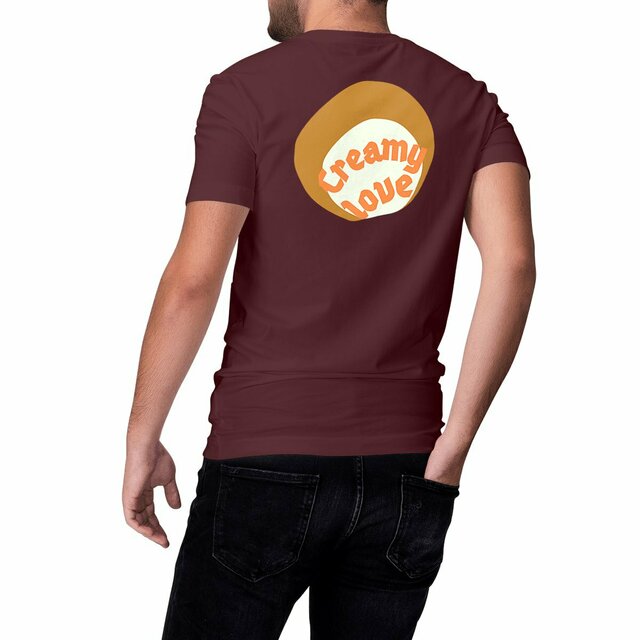 🥞 CREAMY LOVE (dos) 🥞 🧡 T-shirt classique 100% coton en conversion biologique 5 coloris