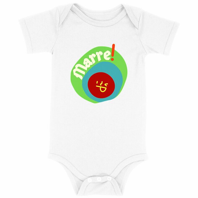 MARRE ! 😆 SMILEY VERT BLEU 😆  Body 3 coloris - Image
