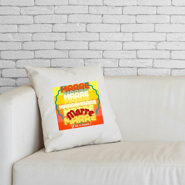 MARRE ! 🌅 Tampon Soleil 🌅 coussin et sa housse