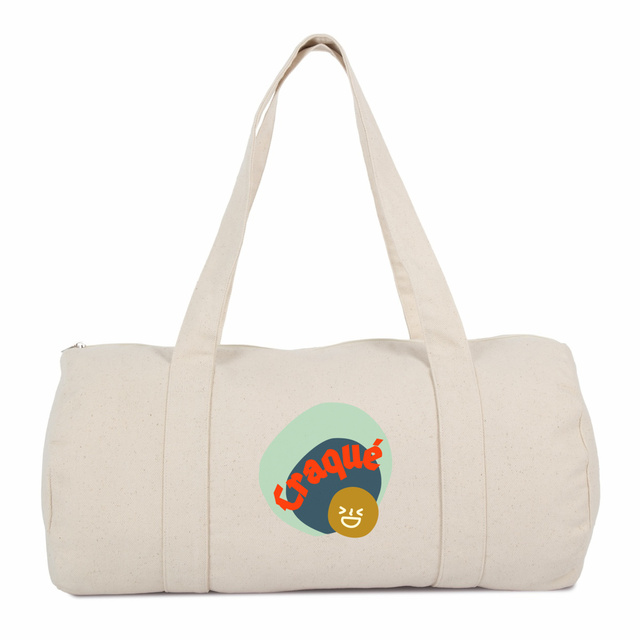 CRAQUE 😜 CAPSULE VERT CAMEL 😜 Sac polochon 100% coton biologique 2 coloris - Image