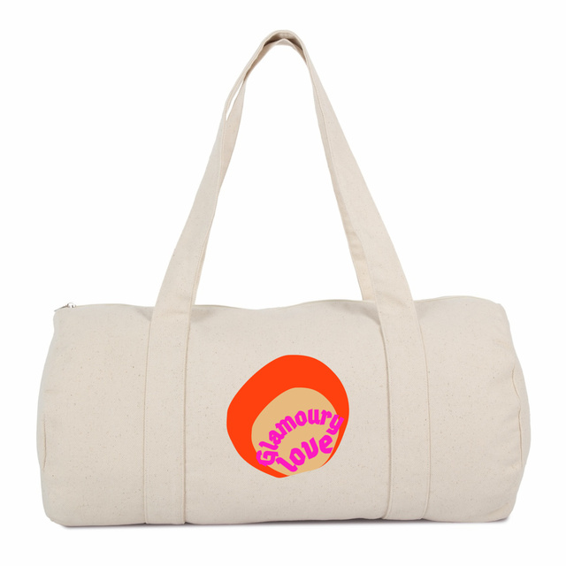 💄 GLAMOURY LOVE 💄 💖 Sac polochon 100% coton biologique 2 coloris  - Image