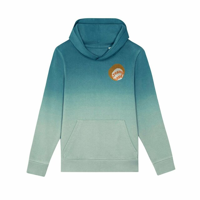 Sweat à capuche Enfant.Ado Dip dye 100% coton biologique - Image