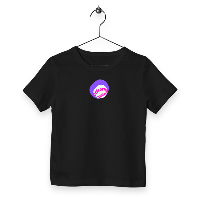 🦄 UNICORNY LOVE 🦄 💜 T-shirt léger Enfant.Ado 100% coton en conv. biologique 3 coloris - Image