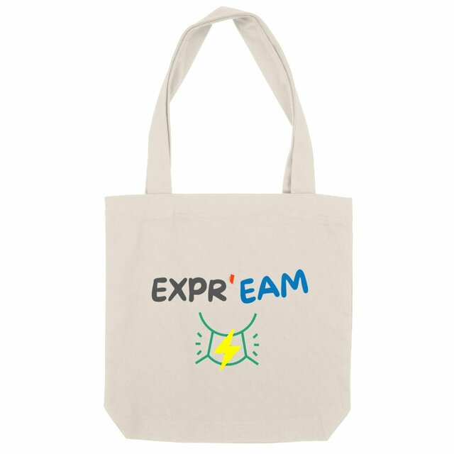 EXPR'EAM 🦜 EN COULEURS 🦜 Totebag épais 100% recyclé 2 coloris - Image