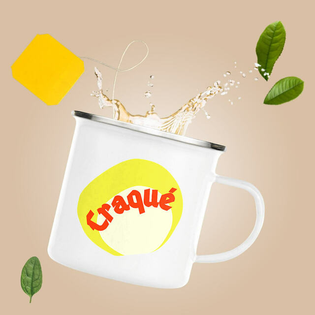 CRAQUE 🔥 CAPSULE PUNCHY 🔥 Mug émaillé en métal