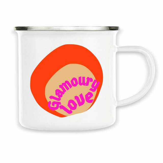 💄 GLAMOURY LOVE 💄 💖 Mug en métal - Image