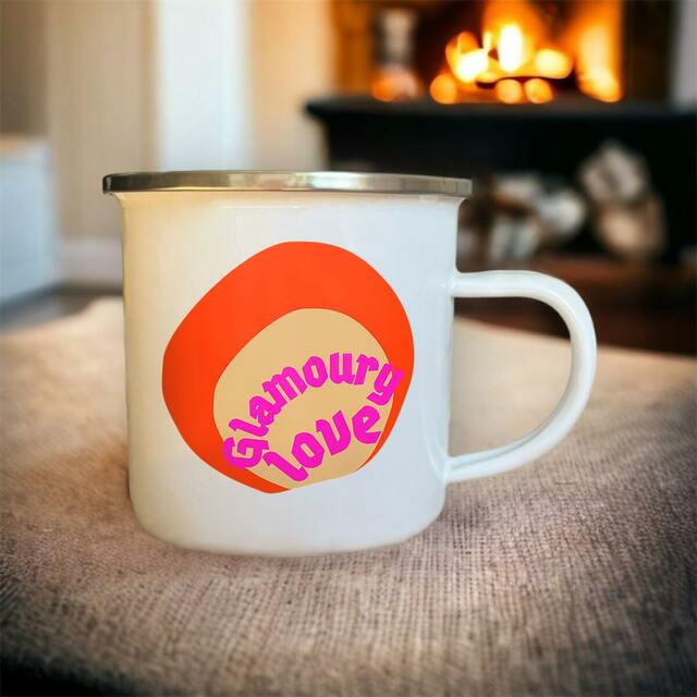 💄 GLAMOURY LOVE 💄 💖 Mug en métal