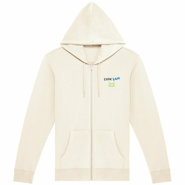EXPR'EAM 🦜 EN COULEURS (face & dos) 🦜 Sweat à capuche zippé 