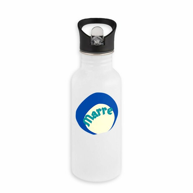 MARRE ! 🌊 CAPSULE OCEAN 🌊 Bouteille inox avec paille - Image