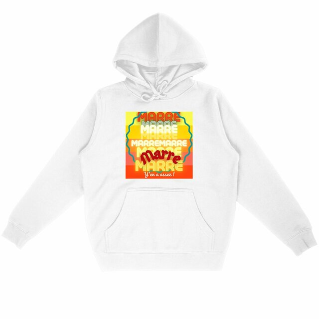 MARRE ! 🌅 TAMPON SOLEIL 🌅 Sweat à capuche Drummer poche centrale 5 coloris - Image