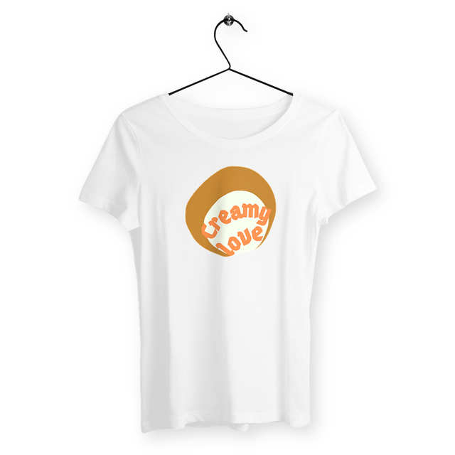 🥞 CREAMY LOVE 🥞 🧡 T-shirt classique 100% coton en conversion biologique 5 coloris - Image