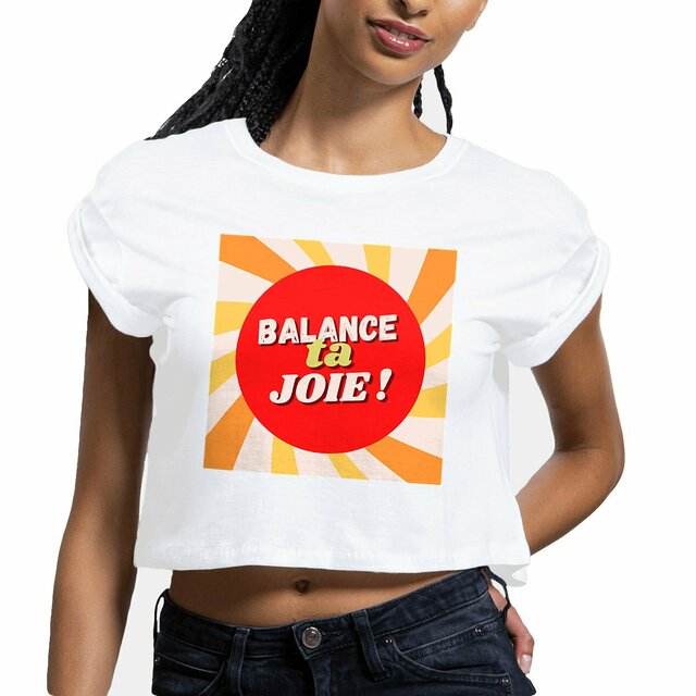 BTJ ! Crop top rouge jaune orange ! 100% coton bio (sauf gris : 85% coton bio, 15% polyester)
