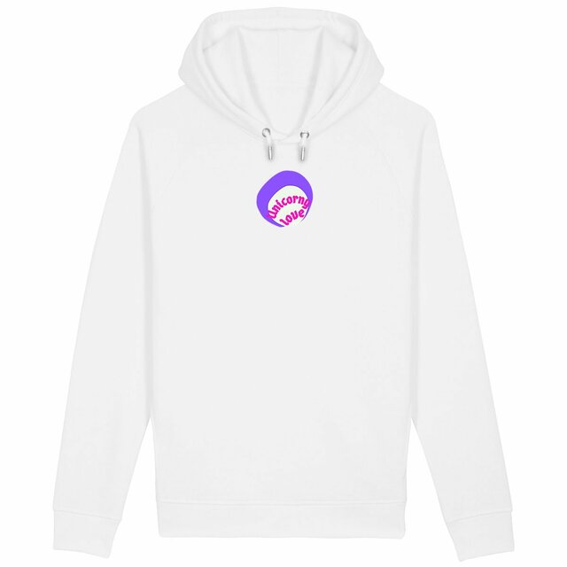 🦄 UNICORNY LOVE 🦄 💜 Sweat à capuche avec poches latérales écologique 4 coloris