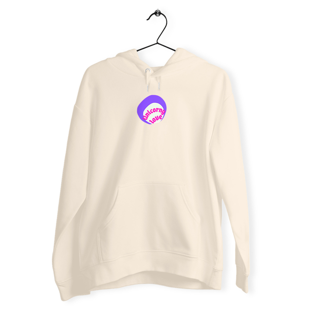🦄 UNICORNY LOVE 🦄 💜 Sweat à capuche épais écologique 5 coloris - Image