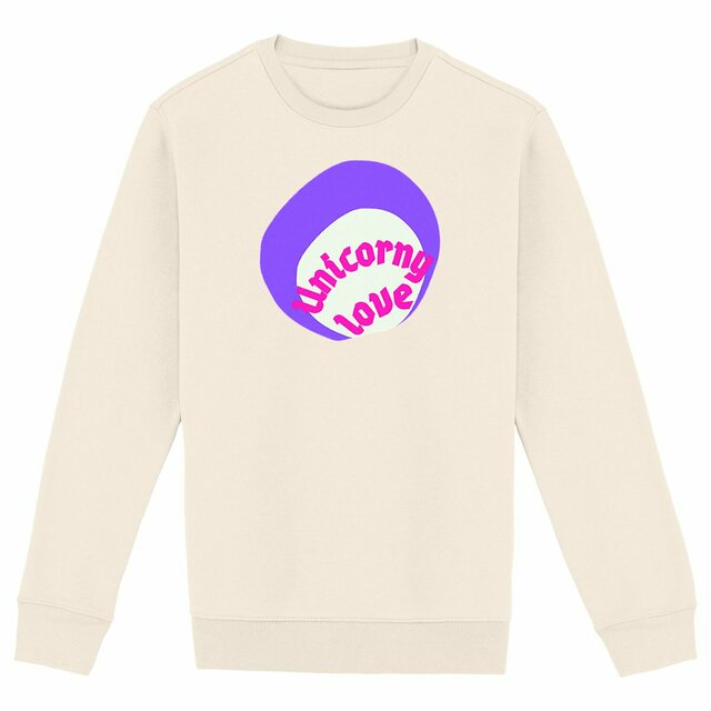 🦄 UNICORNY LOVE 🦄 💜 Sweat épais écologique 5 coloris