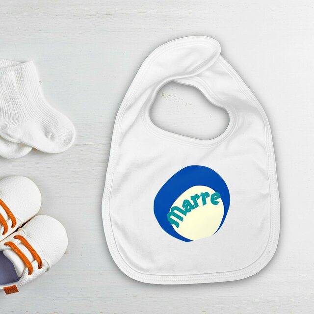 MARRE ! 🌊 CAPSULE OCEAN 🌊 Bavoir 100% coton biologique 3 coloris