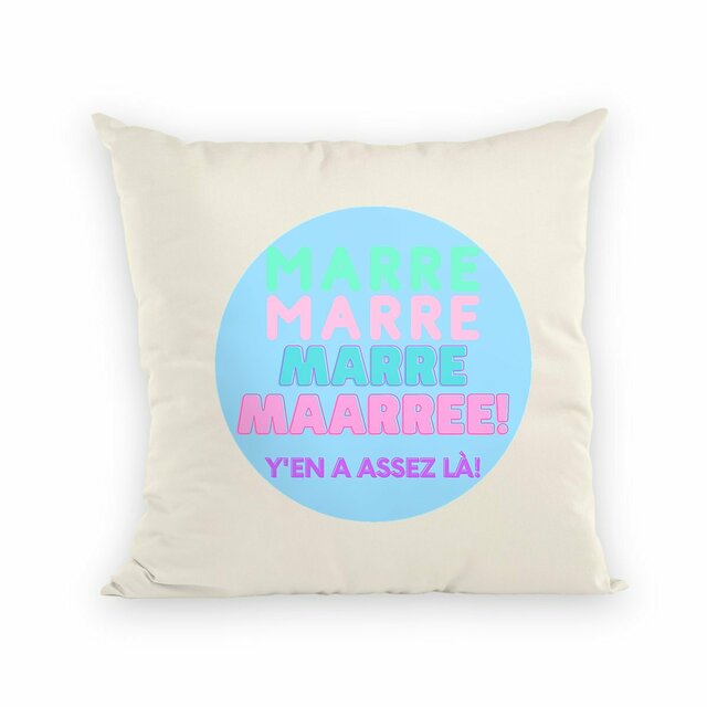 MARRE 🍬 MACARON SWEETY 🍬 Coussin et sa housse - Image