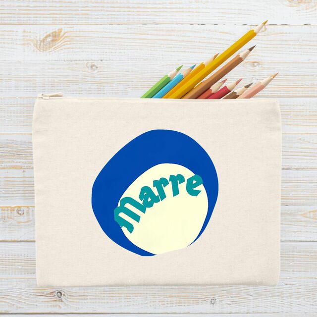 MARRE ! 🌊 CAPSULE OCEAN 🌊 Pochette 100% coton recyclé 