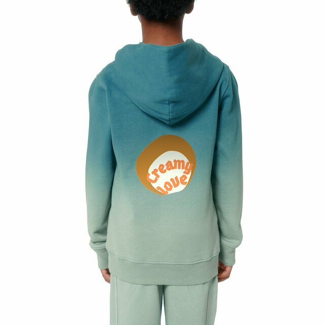🥞 CREAMY LOVE 🥞 🧡 Sweat à capuche Enfant.Ado Dip dye 100% coton biologique