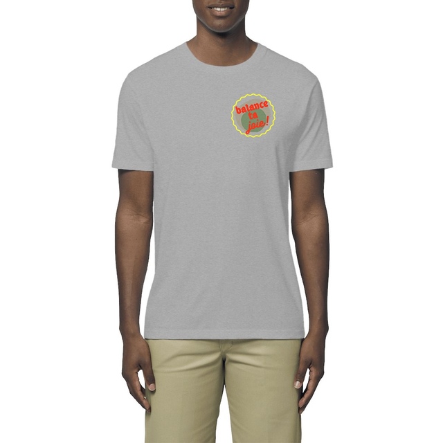 Balance ta joie ! T-shirt écologique 7 coloris Rocker - capsule vert gris jaune rouge