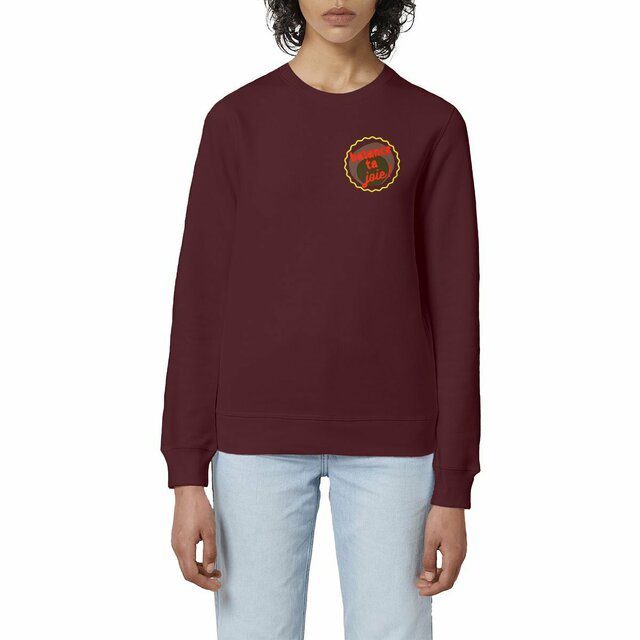 Balance ta joie ! Sweat écologique 5 coloris - capsule vert gris jaune rouge