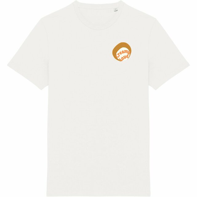 🥞 CREAMY LOVE 🥞 🧡 T-shirt 100% coton en conversion biologique 4 coloris - Image