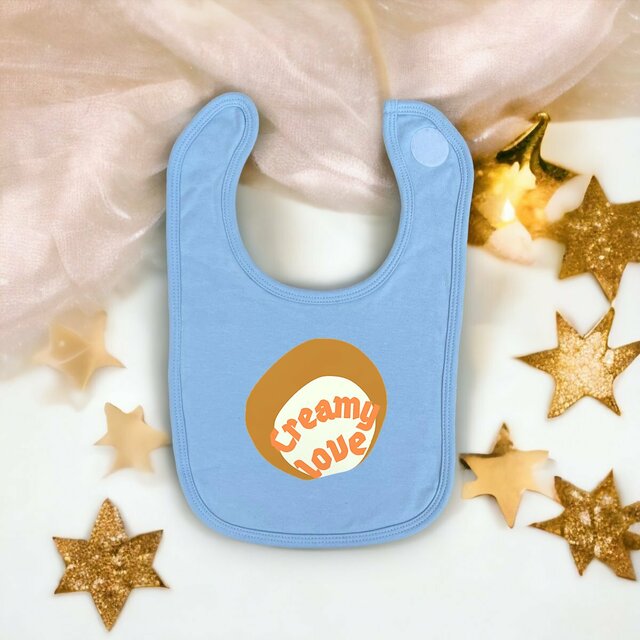 🥞 CREAMY LOVE 🥞 🧡 Bavoir bébé 100% coton biologique 3 coloris