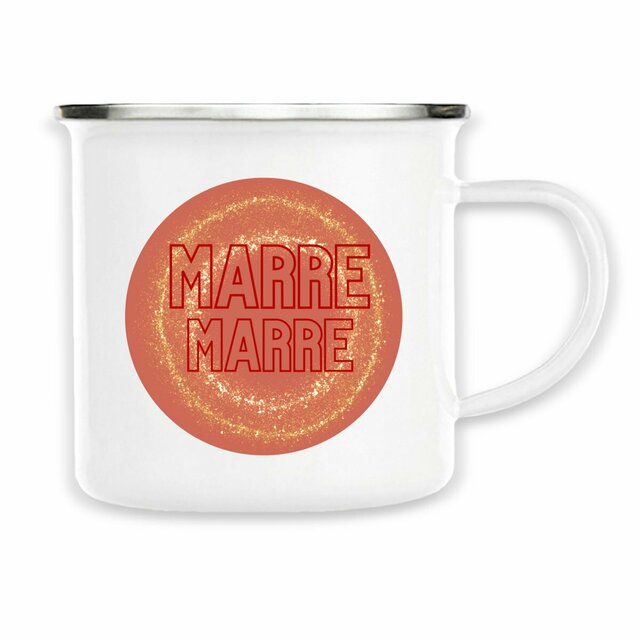 Marre ! par Louise B - mug émaillé - Glossy - Image