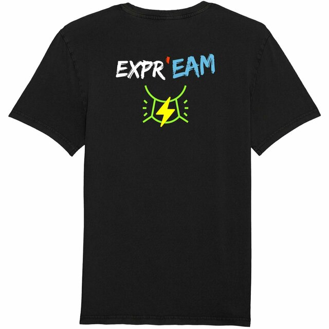 EXPR'EAM  🦜 EN COULEURS 🦜 T-shirt aspect Vintage 100% coton biologique - Image
