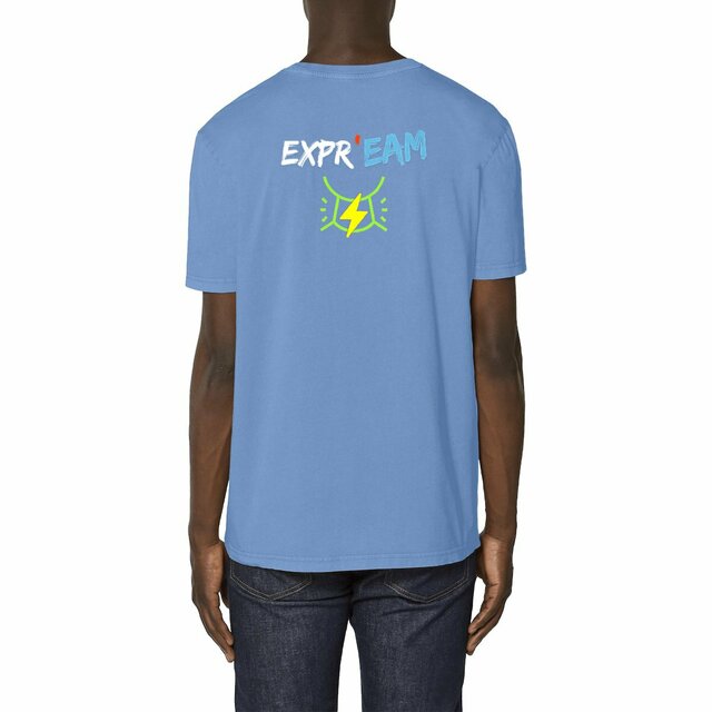 EXPR'EAM  🦜 EN COULEURS 🦜 T-shirt aspect Vintage 100% coton biologique