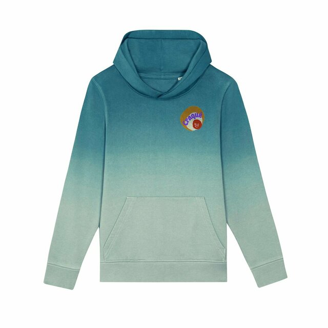 CRAQUE 🤎 😜 CAPSULE CAMEL MARRON CREME 😜 Sweat capuche Dip dye Enf & Ado 100% coton bio - Image