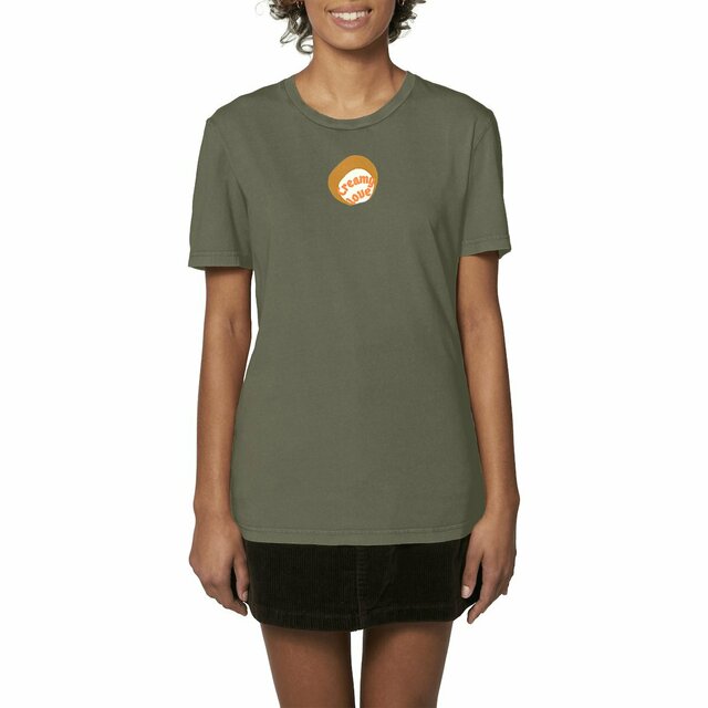 🥞 CREAMY LOVE 🥞 🧡 T-shirt vintage 100% coton biologique 4 coloris