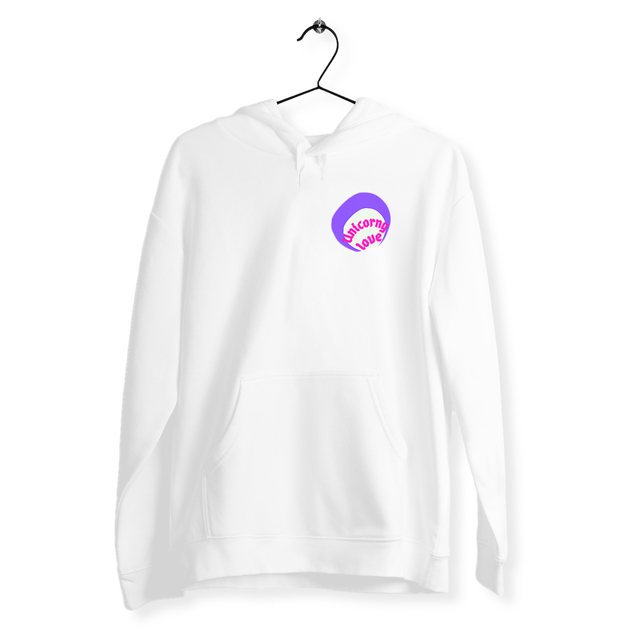 🦄 UNICORNY LOVE 🦄 💜 Sweat à capuche léger écologique 5 coloris