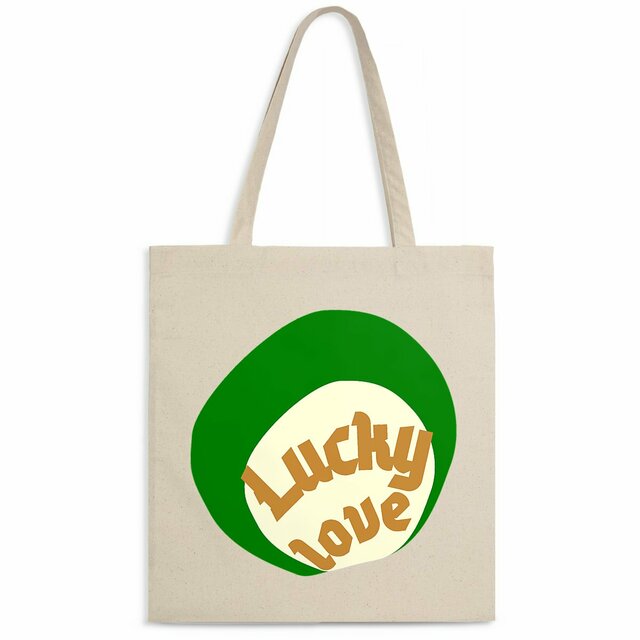 🍀 LUCKY LOVE 🍀 💚 Totebag léger 100% recyclé