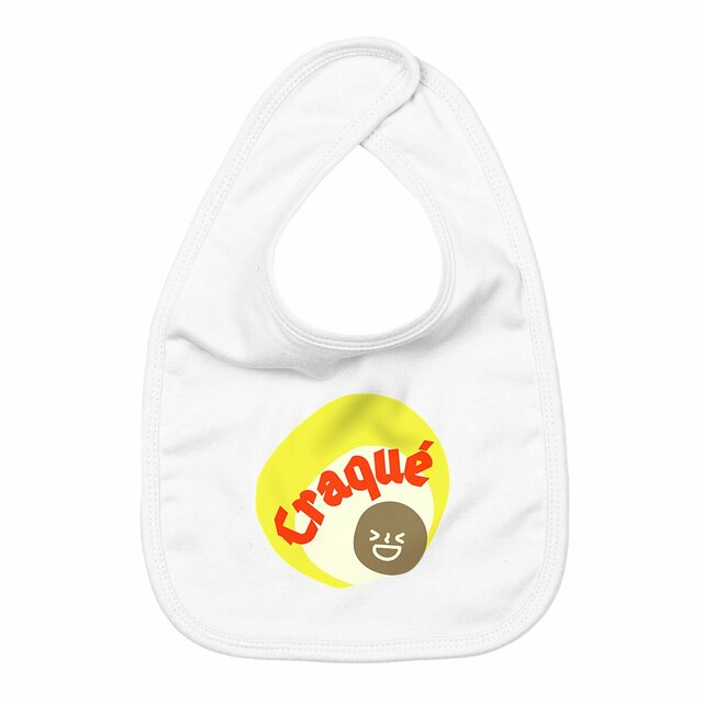 CRAQUE 🔥 CAPSULE PUNCHY 🔥 Bavoir 100 % coton biologique 3 coloris  - Image