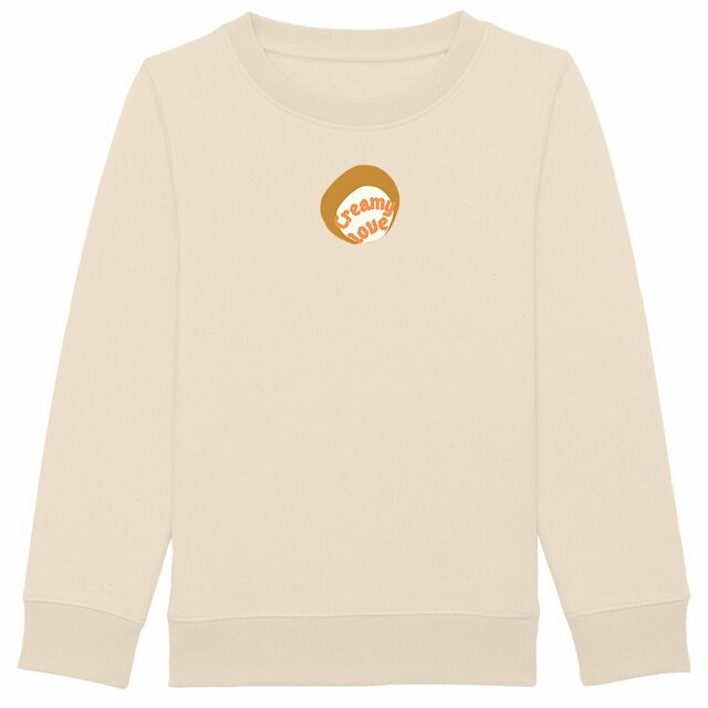 🥞 CREAMY LOVE 🥞 🧡 Sweat épais Enfant.Ado écologique 3 coloris - Image