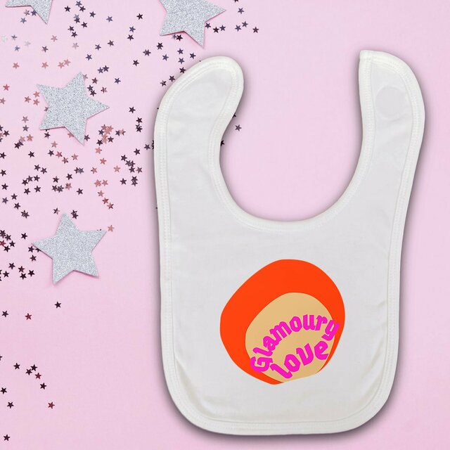 💄 GLAMOURY LOVE 💄 💖 Bavoir bébé 100% coton biologique 3 coloris 