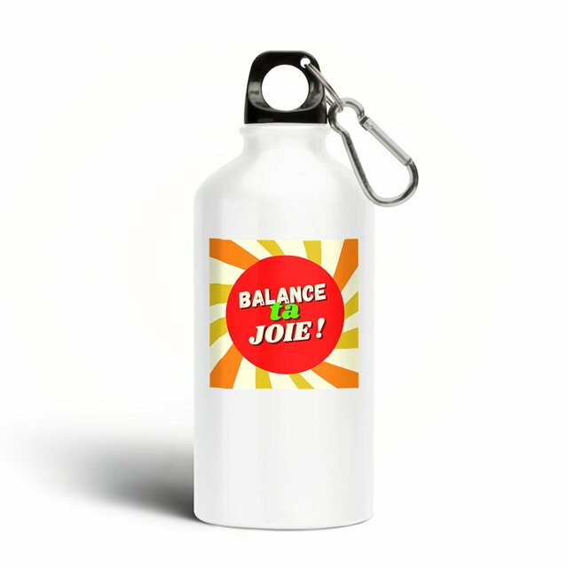 BTJ ! Gourde aluminium rouge jaune orange ! - Image