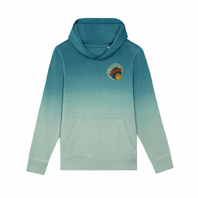 CRAQUE 😜 CAPSULE VERT CAMEL 😜 Sweat à capuche Enfant & Ado Dip dye 100% coton biologique - Image